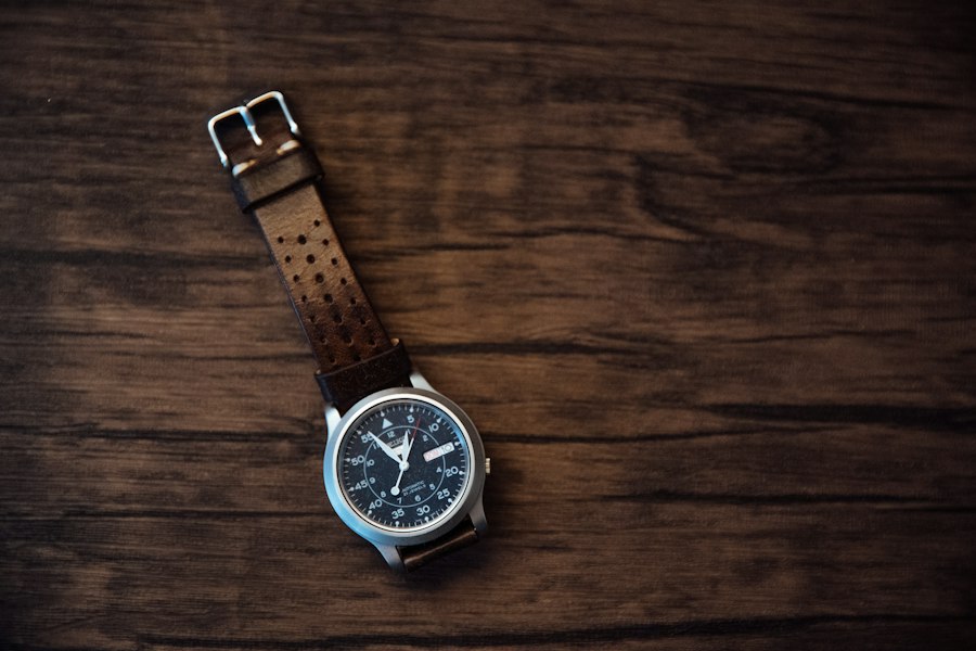 Photo authenticating vintage watch before purchase