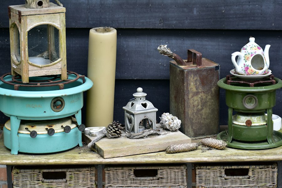 Photo decorating with retro pieces