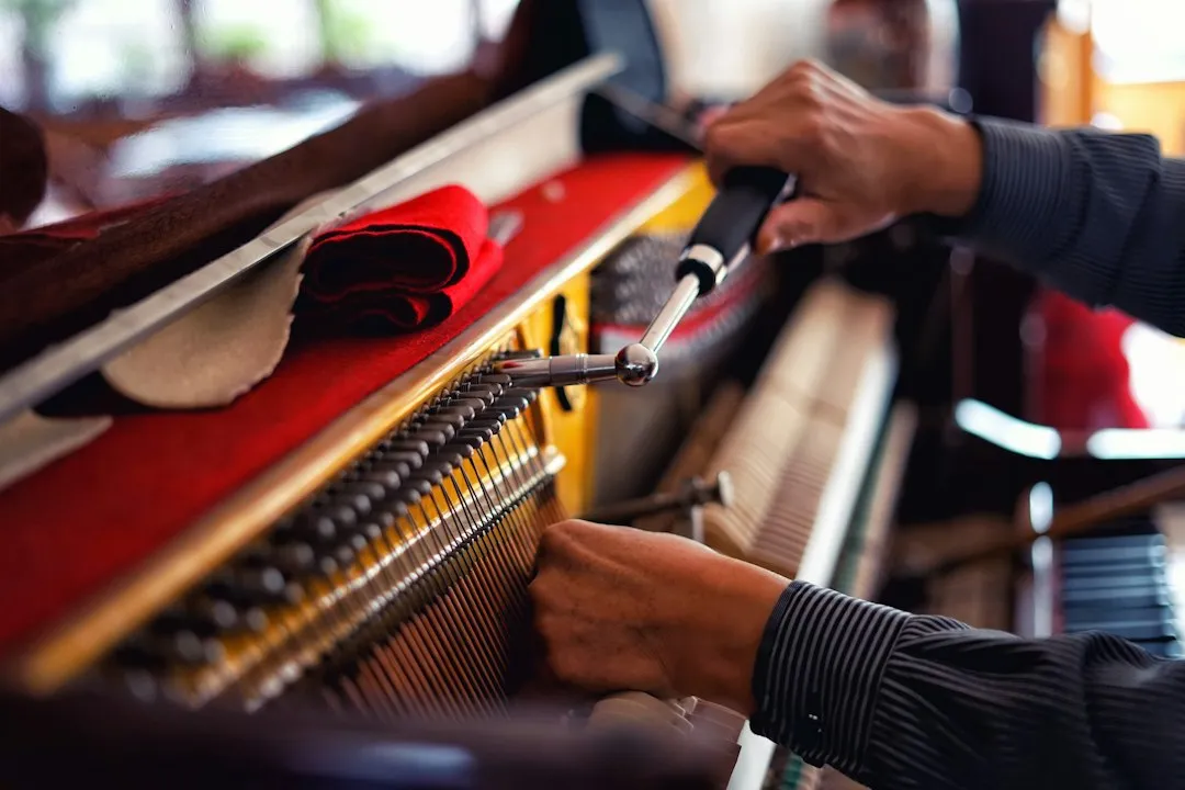 Photo musical instruments maintenance