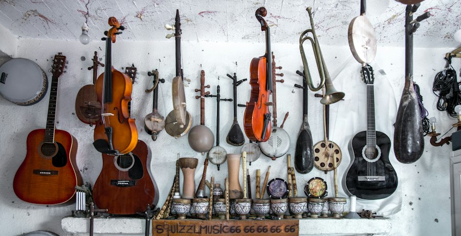Photo musical instruments maintenance