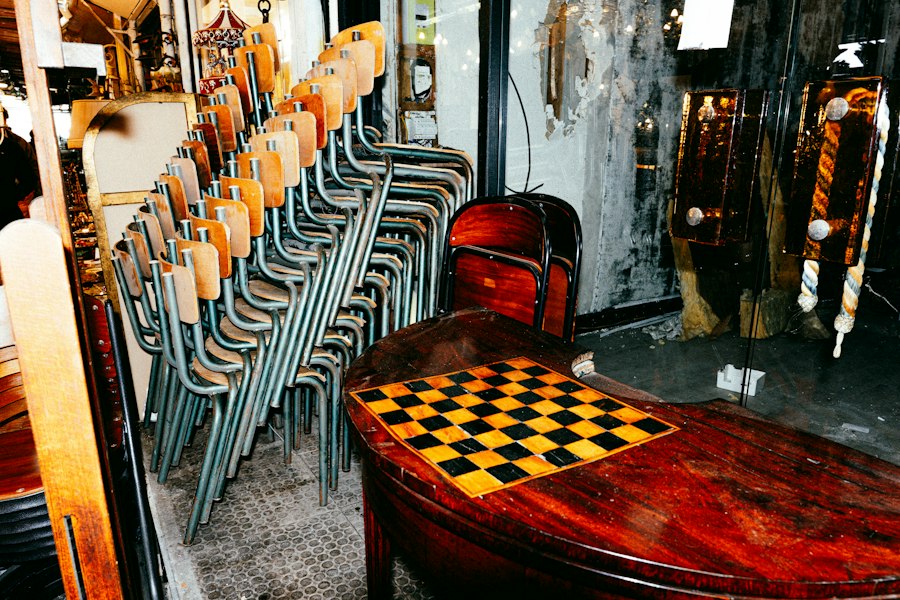 Photo second hand vintage store