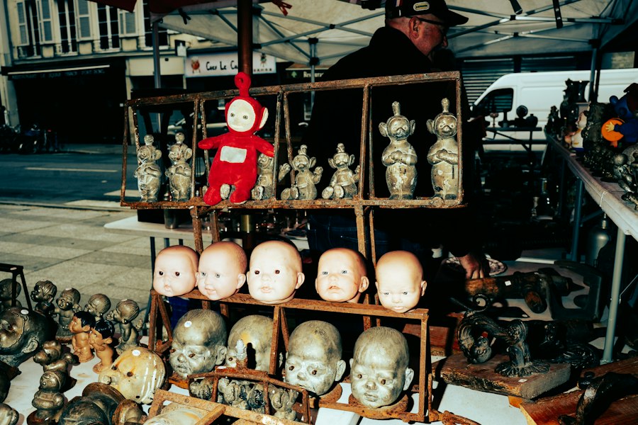 Photo collecting vintage toys